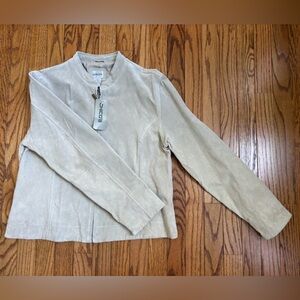 Chico's Beige Suede Jacket